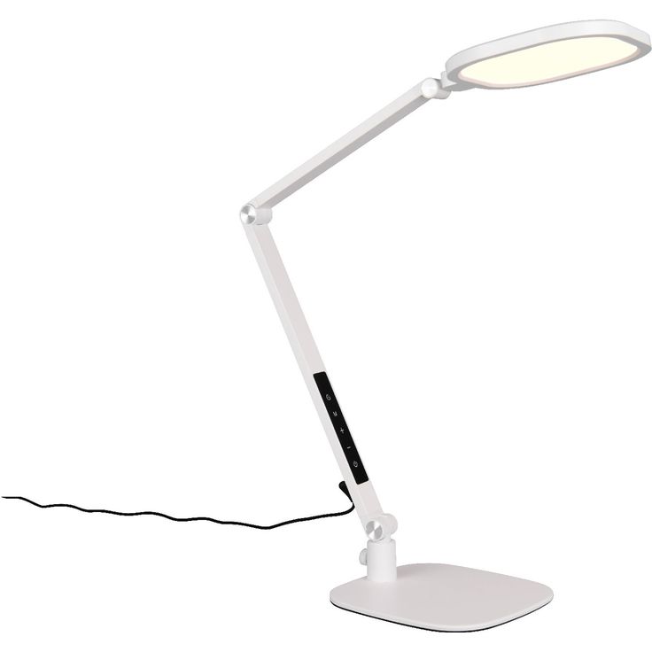 Pöytä-/klipsivalaisin Trio Servo, LED, mattavalkoinen