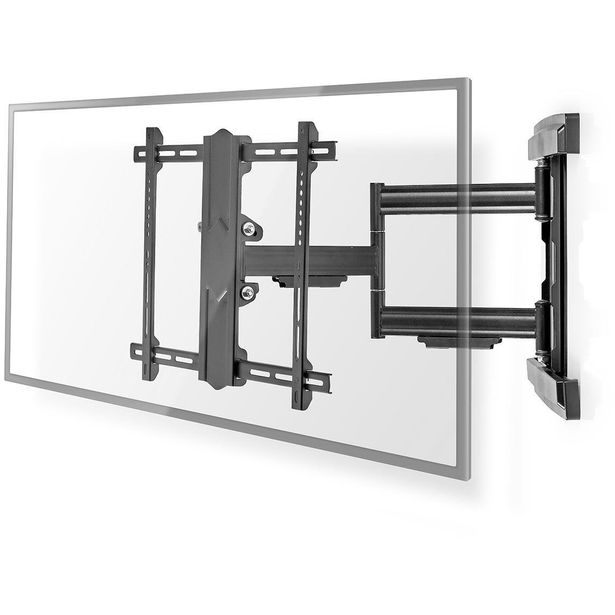 TV-seinäteline Nedis, varrellinen, 37-80 tuuman näytöille, maksimi tuettu näytön paino 50kg