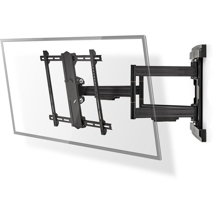 TV-seinäteline Nedis, heavy duty, varrellinen, 37-80 tuuman näytöille, maksimi tuettu näytön paino 70kg