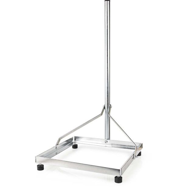 Antennin parvekejalusta Nedis, teräksinen, reunakiinnitteinen, 1m mastolla