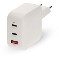 Pikalaturi Nedis, 100W, gan, USB-A/USB-C, valkoinen