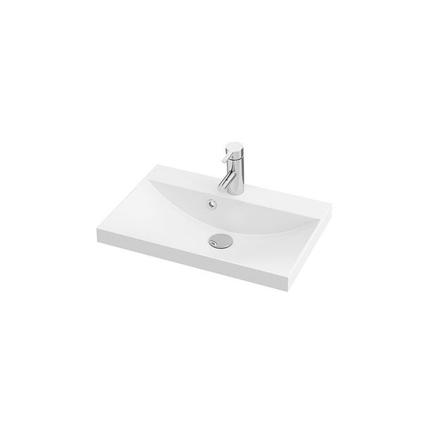 Pesuallas Aalto 600C, valumarmoriallas, mattavalkoinen