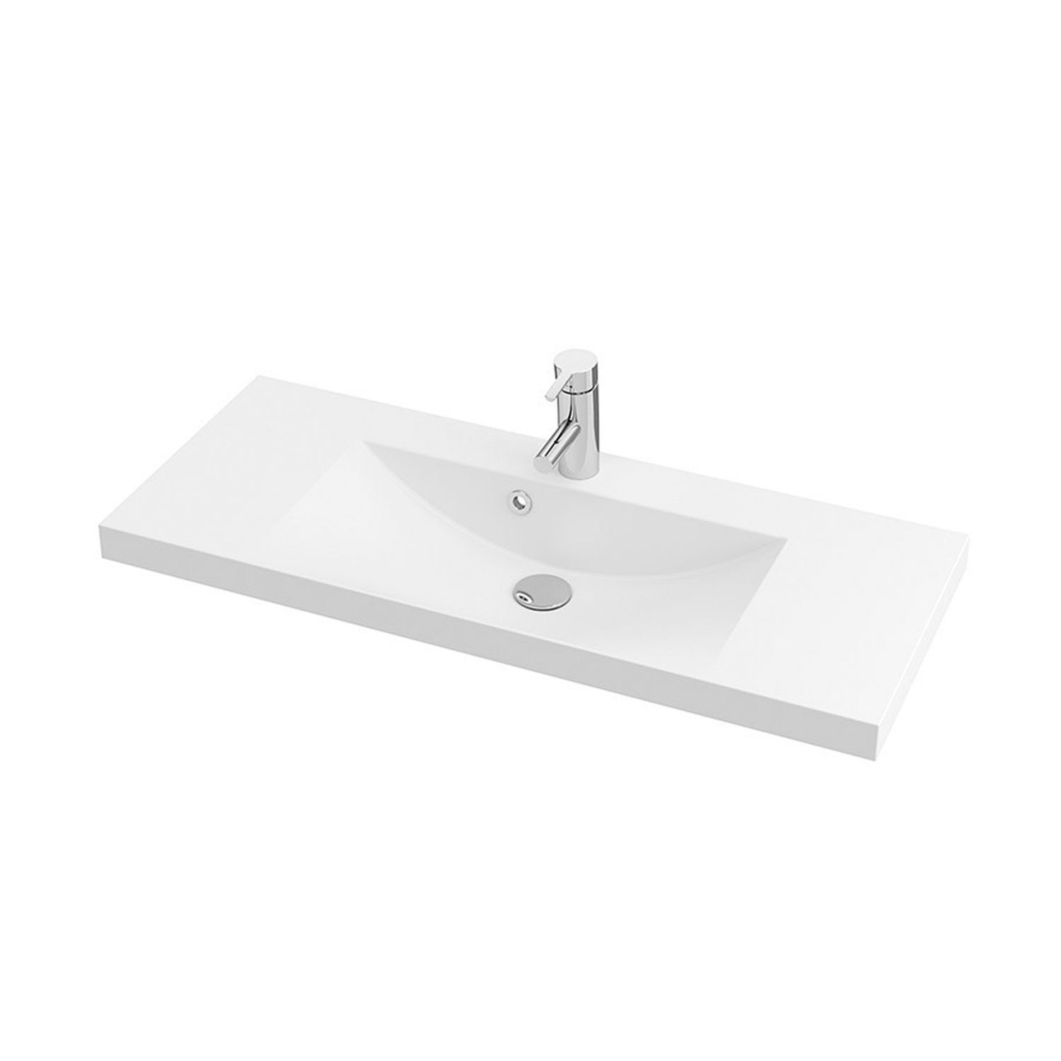 Pesuallas Aalto 1000C valumarmoriallas, mattavalkoinen