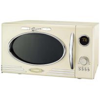 Mikroaaltouuni Melissa Retro, grillitoiminnolla, 23l, 800W, kerma, Verkkokaupan poistotuote