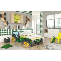 Sänky ADRK TRACTOR GREEN, patjalla