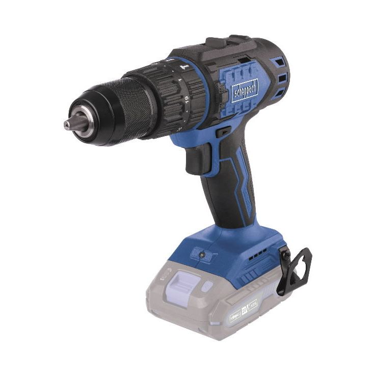 Akkuiskuporakone Scheppach BC-CD60-X, 20V, 60Nm, ilman akkua ja laturia