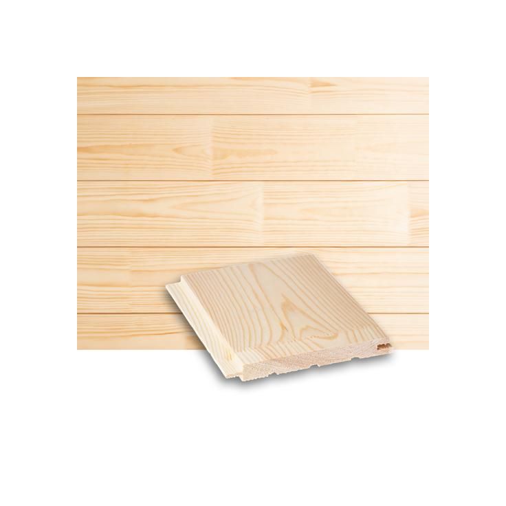 Saunapaneeli/sisustuspaneeli Lauta STS4, 15x142x5080mm, mänty, puuvalmis