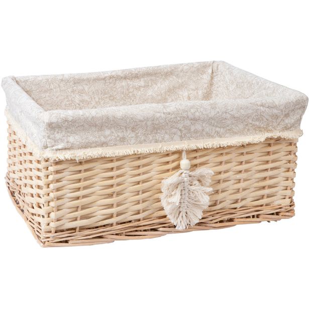 Basket WILLI TASSEL 42x32xH19cm