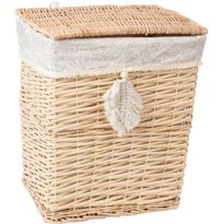 Pyykkikori Home4You WILLI TASSEL 39x28xK45 cm, beige
