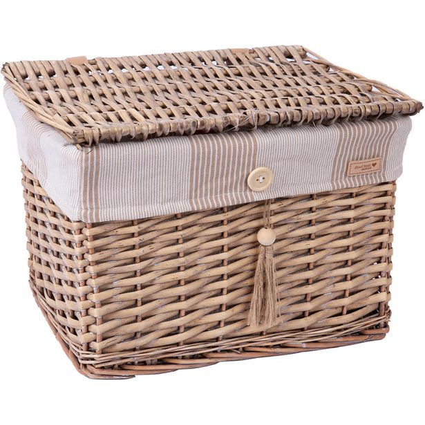 Basket WILLI STRIPE  36x26xH25cm