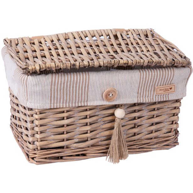 Basket WILLI STRIPE 30x20xH18cm