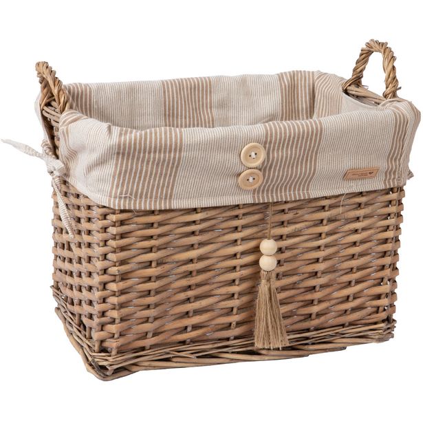 Basket WILLI STRIPE 36x26xH26cm