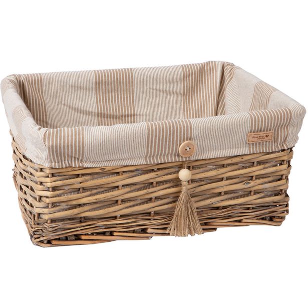 Basket WILLI STRIPE 40x31xH17cm