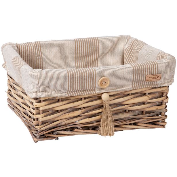 Basket WILLI STRIPE 34x25xH15cm