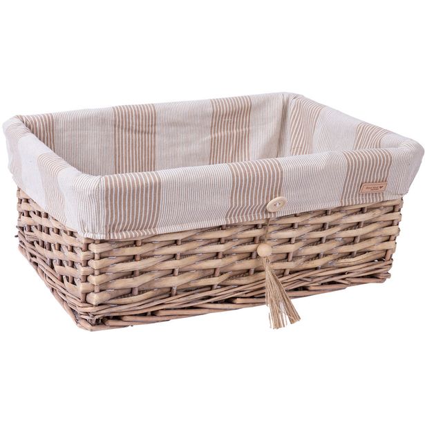 Basket WILLI STRIPE 43x30xH18cm