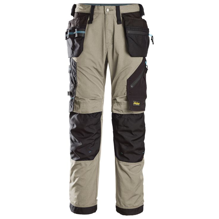 Riipputaskuhousut Snickers 6210 LiteWork 37.5, khaki/musta, koko 46