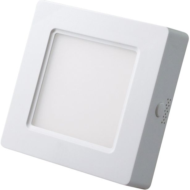 LED-paneelivalaisin Led Energie, 6W, 370lm, 3500K, pinta-asennettava, neliö, sisäänrakennettu liitäntälaite