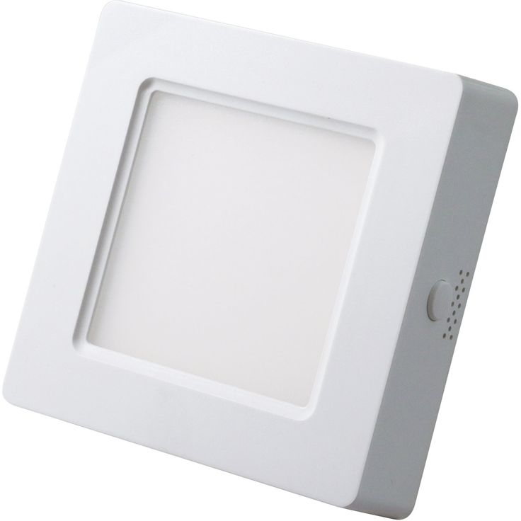 LED-paneelivalaisin Led Energie, 6W, 370lm, 3500K, pinta-asennettava, neliö, sisäänrakennettu liitäntälaite