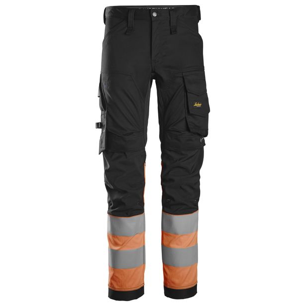 Huomiotyöhousut Snickers Workwear 6334 High-Vis lk 1