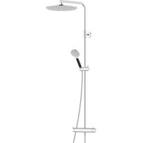 Sadesuihkusetti Mora Inxx II, termostaattihanalla, suihkupää ⌀300mm, vettä säästävä, kromi, Verkkokaupan poistotuote