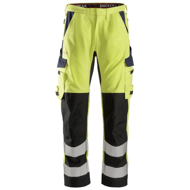 Huomiotyöhousut Snickers Workwear 6364 ProtecWork lk 2 säärivahvikkeilla