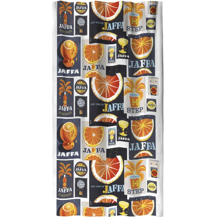 Sivuverho Vallila Juhlajaffa, monivärinen, 140x250 cm