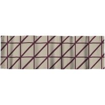 Verhokappa Vallila Lucina, beige/viini, 60x250 cm