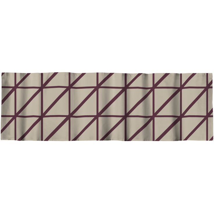 Verhokappa Vallila Lucina, beige/viini, 60x250 cm