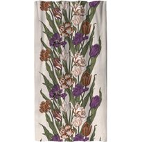 Sivuverho Vallila Kukoistus, terra/purppura, 140x250 cm