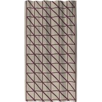 Sivuverho Vallila Lucina, beige/viini, 140x250 cm