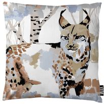 Koristetyynynpäällinen Vallila Ilves, beige/sininen, 43x43 cm