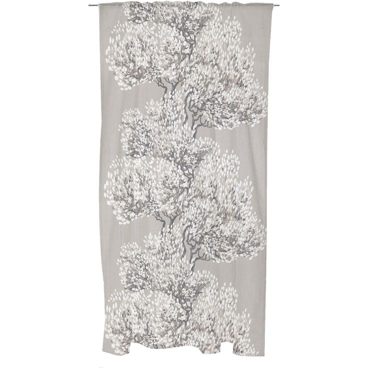 Valoverho Vallila Väre, beige/valkoinen, 140x250 cm