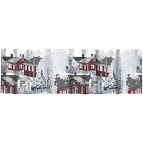 Verhokappa Vallila Naapurusto, punainen/valkoinen, 60x250 cm