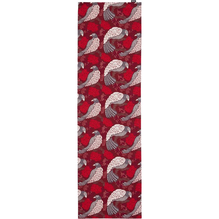 Kaitaliina Vallila Viserrys, punainen, 40x150 cm