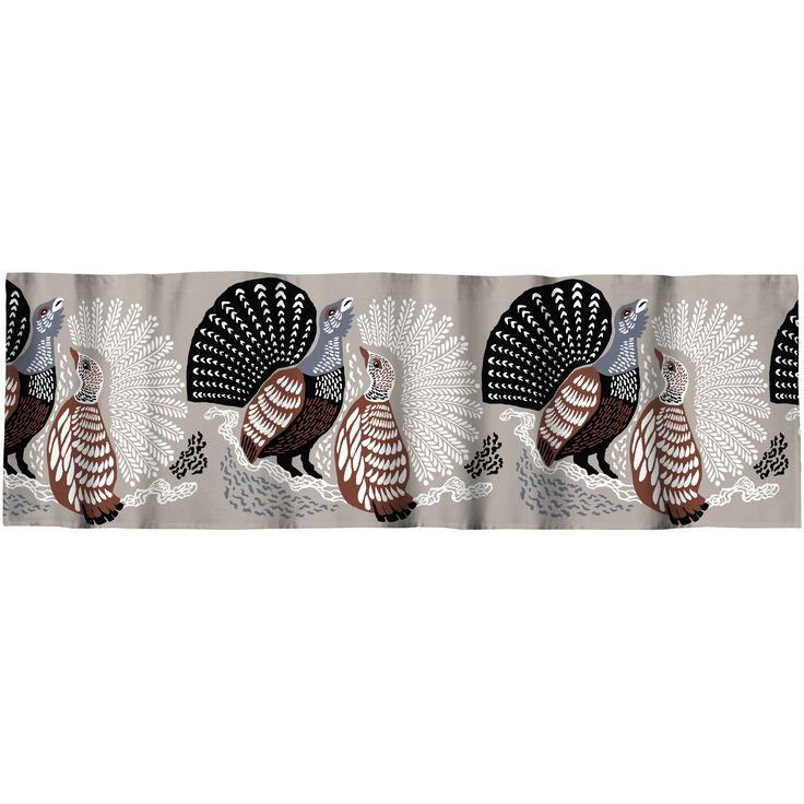 Verhokappa Vallila Metsänvartijat, beige/sininen, 60x250 cm
