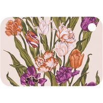 Leikkuulauta Vallila Kukoistus, terra/lila, 21x31 cm