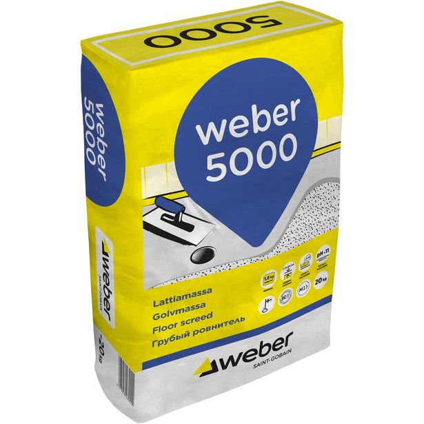 Lattiamassa Weber Vetonit 5000 20 kg