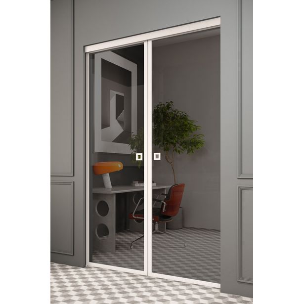 Liukuovet seinän sisään Hietakari Inne P2N New York Pocketdoor, soft closing -mekanismilla