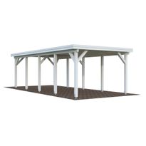 Vaja Palmako Karl 23,1m² autokatokselle, valkoinen RAL9016