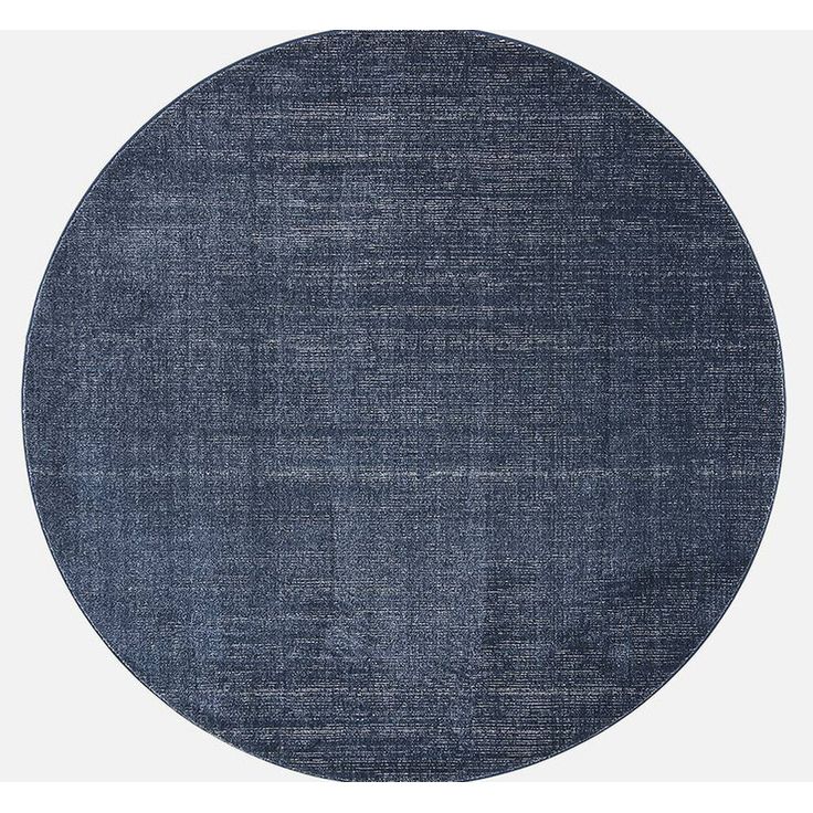 Pyöreä matto VM Carpet Sametti 304 Sininen, sininen halk 160cm