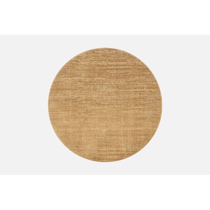 Pyöreä matto VM Carpet Sametti, keltainen halk 160cm