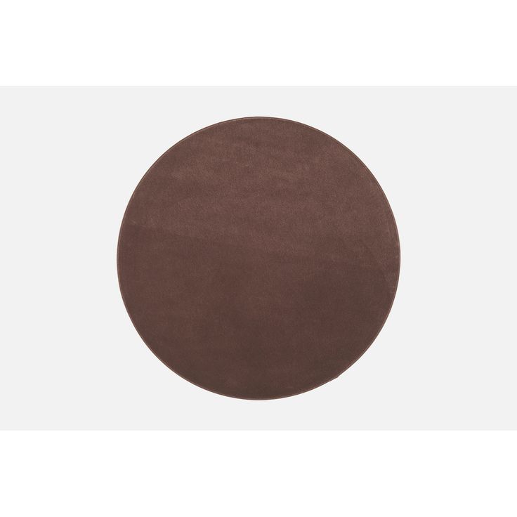 Pyöreä matto VM Carpet Usva, tumman ruskea halk 160cm
