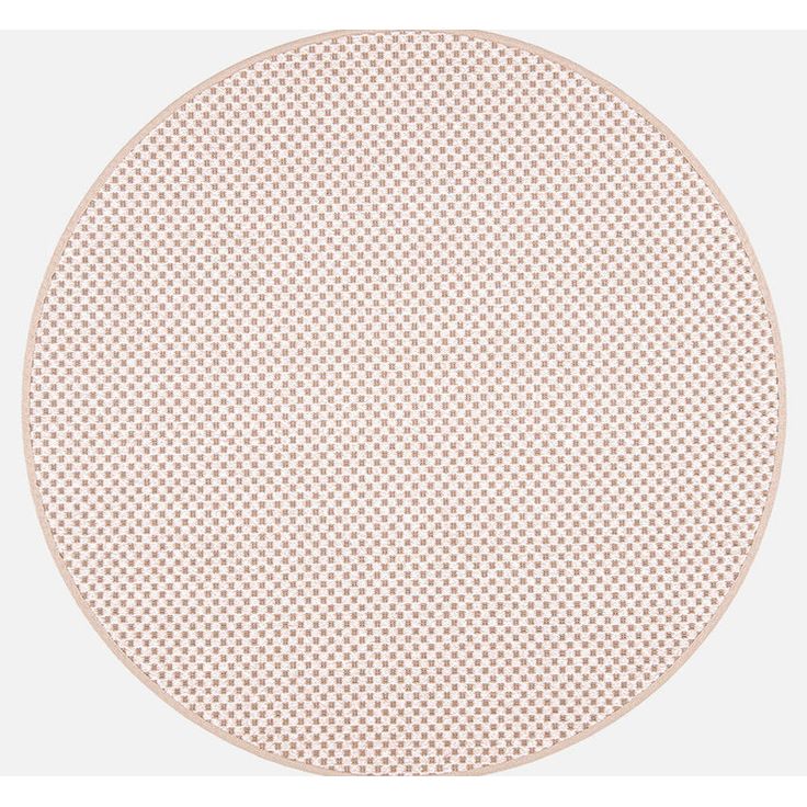Pyöreä matto VM Carpet Pastilli, valko-pellava halk 240cm