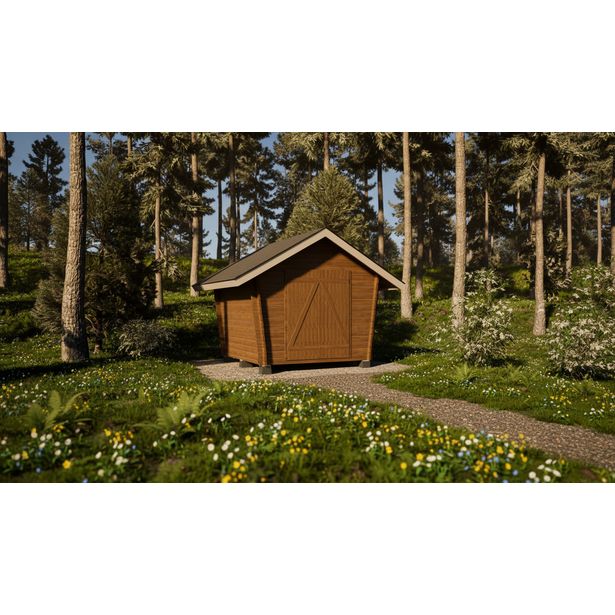 Pihavarasto/lato LP Garden U-S, 6.3m², vinoumpiseinäinen