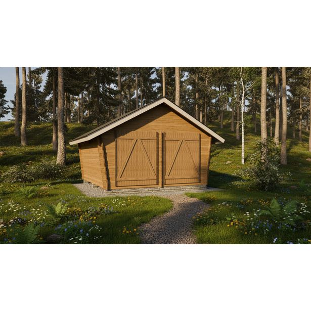 Pihavarasto/lato LP Garden U-L, 16m², vinoumpiseinäinen