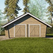 Pihavarasto/lato LP Garden U-XXL, 25m², vinoumpiseinäinen