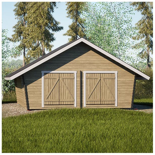 Pihavarasto/lato LP Garden U-XXL, 25m², vinoumpiseinäinen