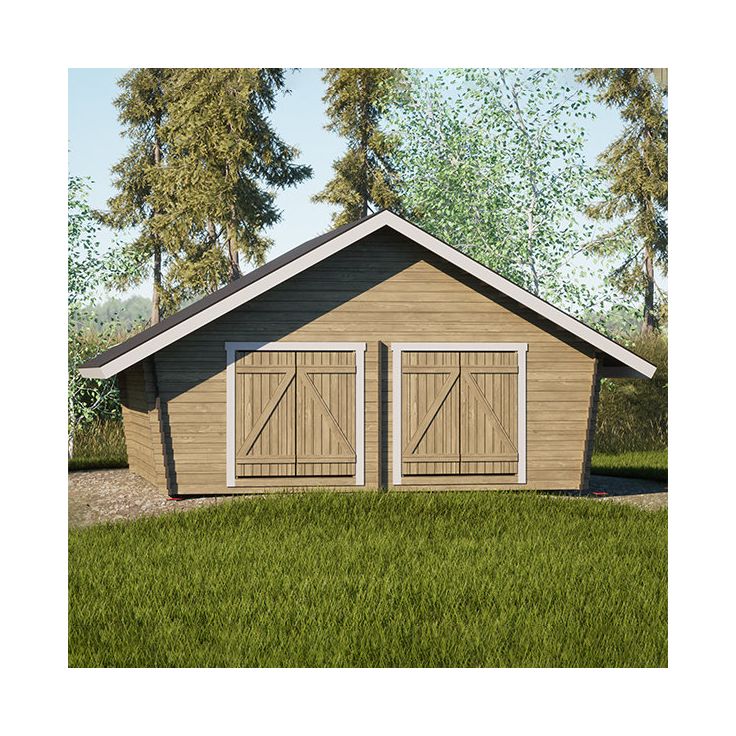 Pihavarasto/lato LP Garden U-XXL, 25m², vinoumpiseinäinen