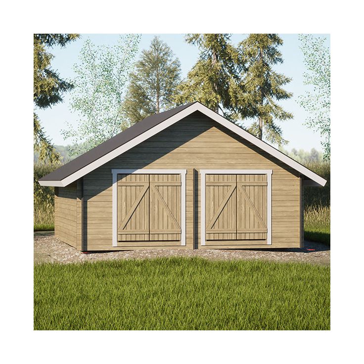 Pihavarasto/lato LP Garden  S-XXL, 25m², suoraseinäinen