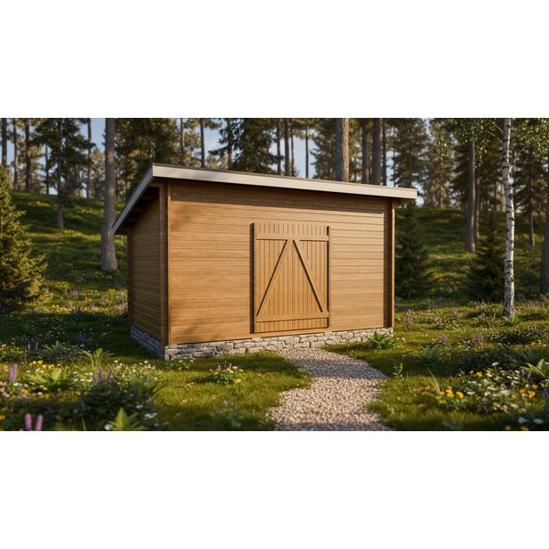 Pihavarasto/lato LP Garden P-M, 10m², pulpettikatolla